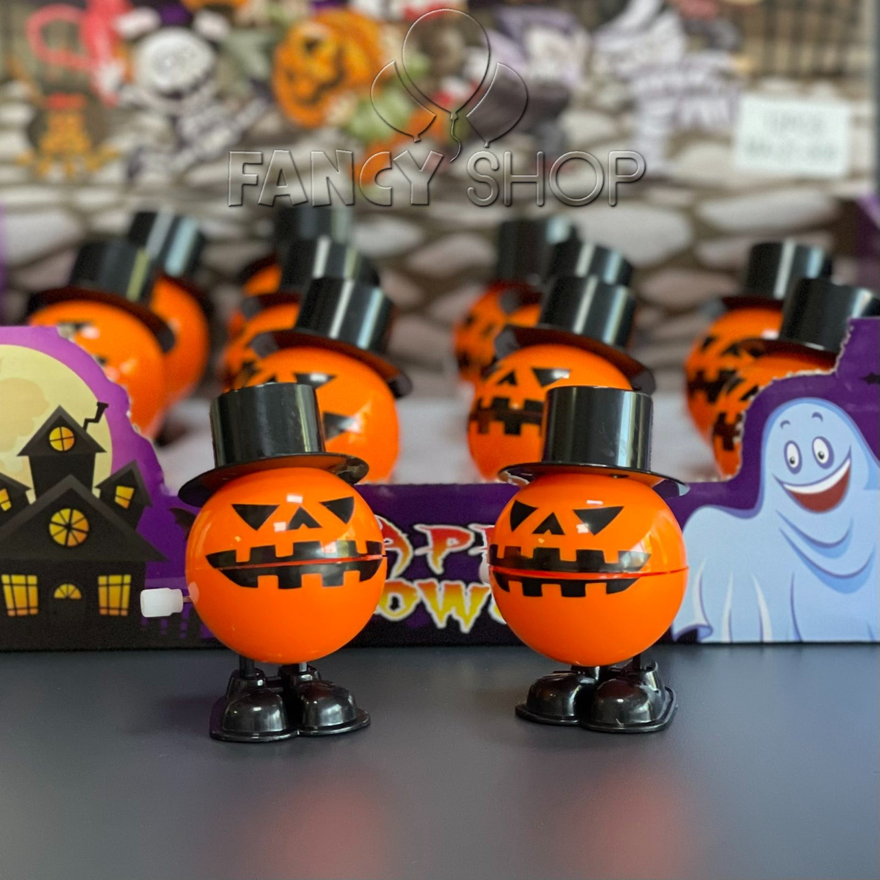 Іграшка дитяча заводна "Гарбуз в капелюсі", Игрушка заводная "Тыква", фото 1