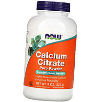 Кальцій в порошку NOW Calcium Citrate Pure Powder 227 г, фото 4