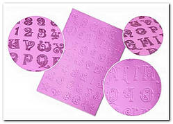 Мат для айсингу Англійський алфавіт і цифри