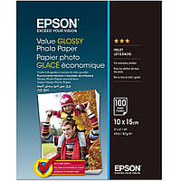 Фотопапір Epson Value Glossy Photo Paper 183 г/м2, 10 x 15 см, 100 л. (C13S400039)