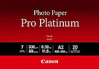 Фотобумага Canon Pro Platinum Photo Paper 300 г/м кв, A2, PT-101 20л (2768B067)