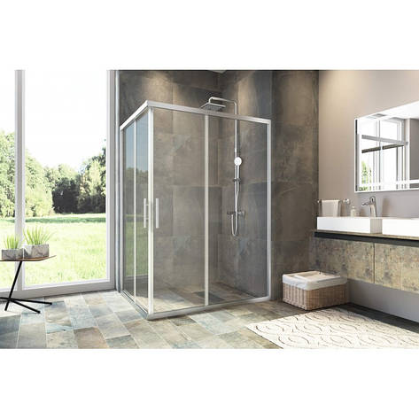 Душова кабіна Veronis Maxi 120x80 прозора (без піддона), фото 1