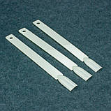 Типси на кільці для манікюру квадрат матові молочні, Планшет віяло матовий рівниый (50шт), фото 2