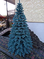 Литая елка Элитная 1.80 м. голубая,Елочка новогодняя искуственная, пышная ель на подставке