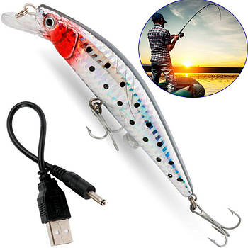 Рибка приманка електронна з USB-зарядкою, Twitching Lure / Приманка для риболовлі / Блешня