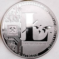 Монета сувенірна Litecoin срібло