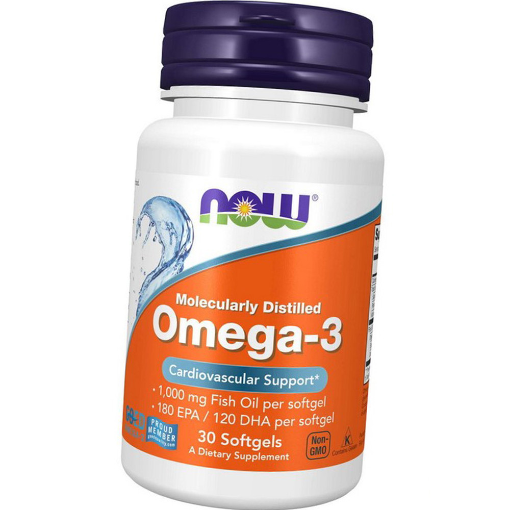 Омега-3 NOW Foods Omega-3 30 гел капс