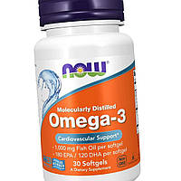 Омега-3 NOW Omega-3 30 гел капс