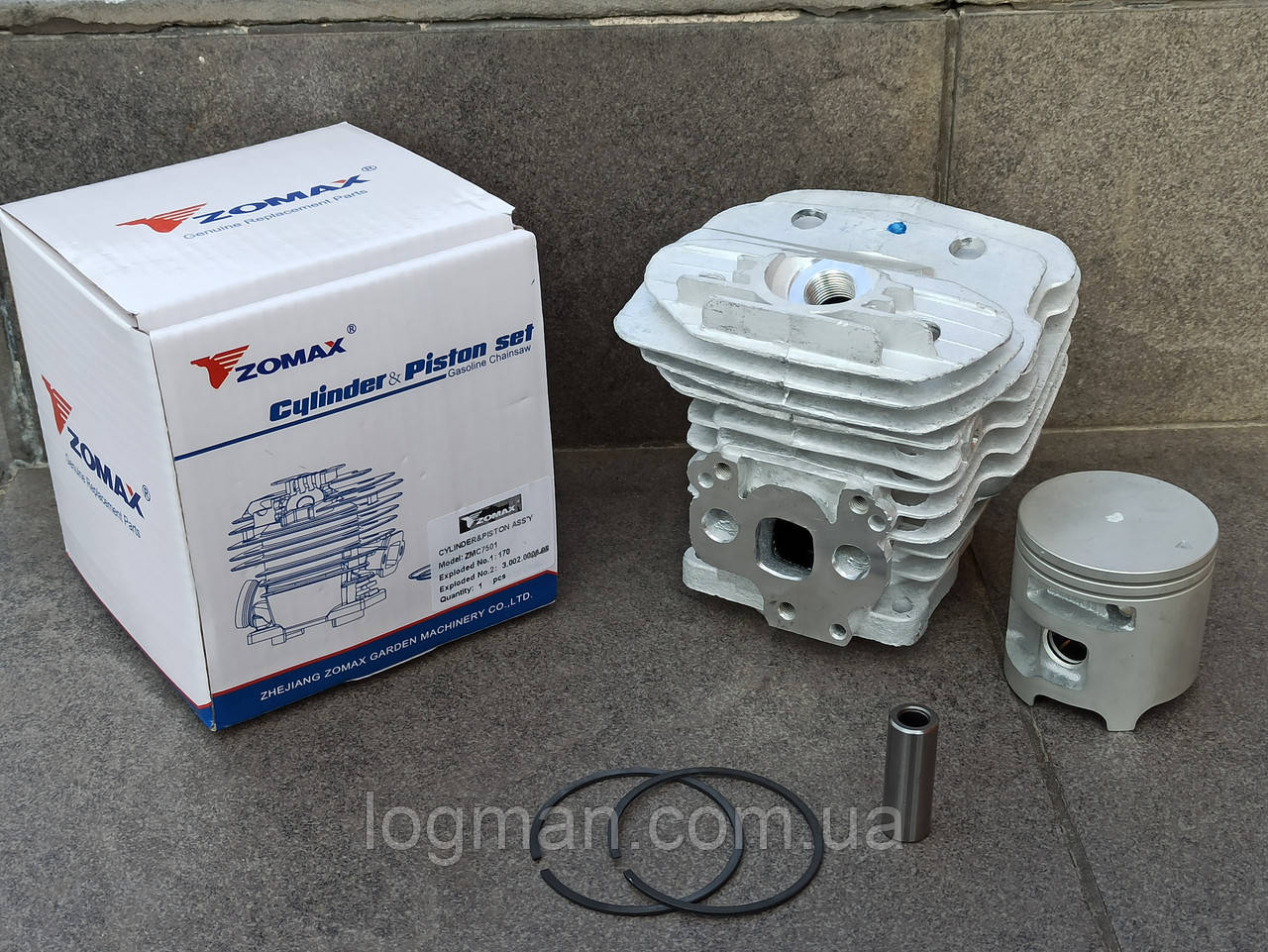 Цилиндр с Поршнем в Сборе для Бензопилы Zomax ZM 7501/На Мотопилу ...