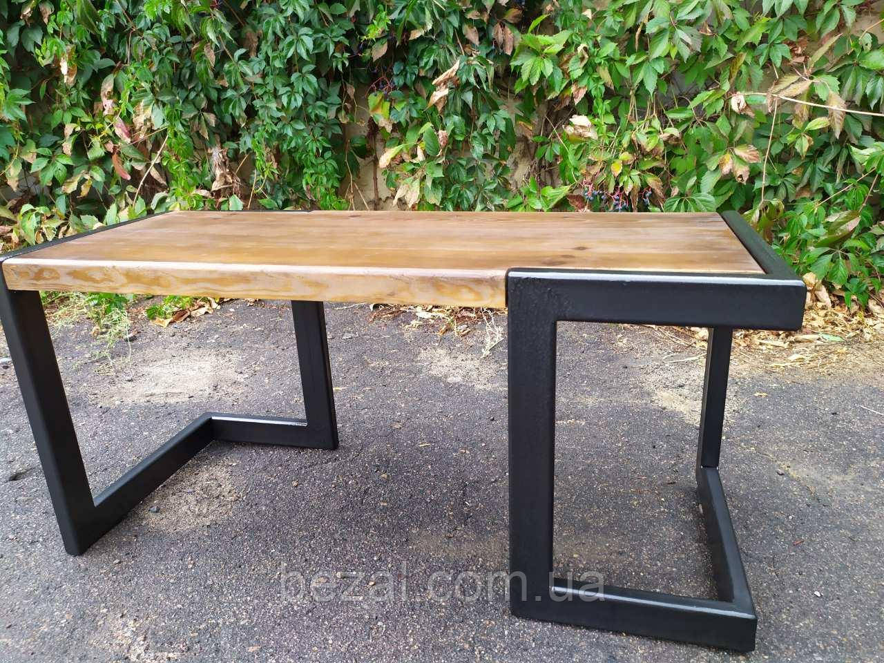 Столик журнальний, кавовий в стилі Loft 700х500х450 Жокей, фото 1