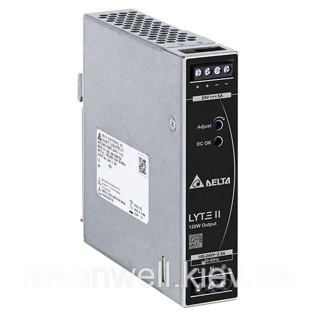 DRL-48V120W1EN Блок живлення на Din-рейку Delta Electronics 48В, 2,5 A
