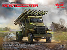 Збірна модель БМ-13-16 "Катюша" на базі Chevrolet G7107 в масштабі 1/35. ICM 35595