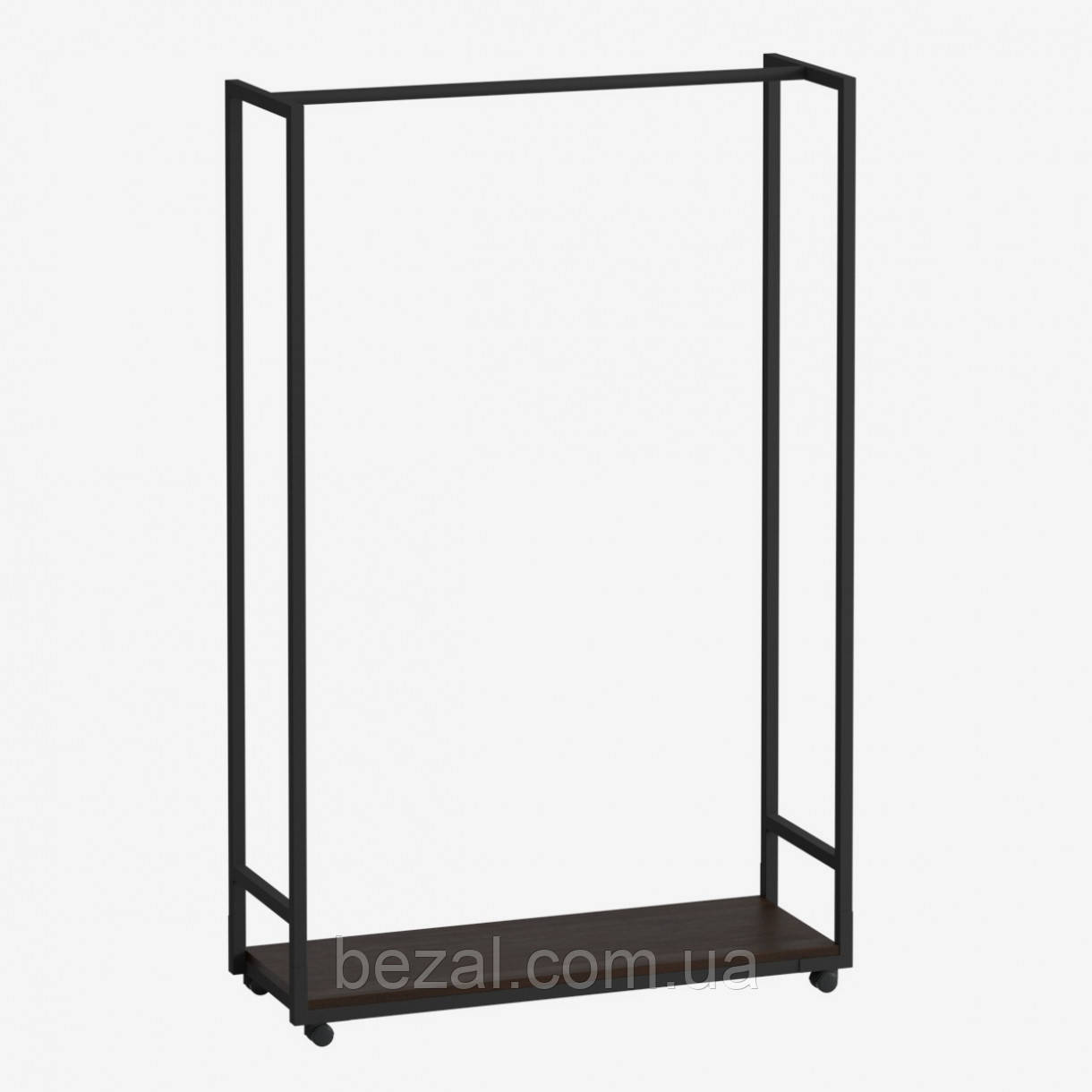 Рейл з поличкою на коліщатках в стилі Лофт 1800х1200х370 ВШ91, фото 1