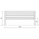 Лава подвійна в стилі ЛОФТ 1800х1150х900 - ЛС37, фото 2