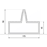 Лава подвійна в стилі ЛОФТ 1800х1150х900 - ЛС37, фото 3