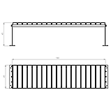 Лава в стилі ЛОФТ 1800х450х450 - ЛС59, фото 3