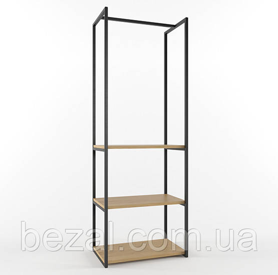 Вішалка рейл Шоурум 8 в стилі Лофт 1800х600х400 ВШ49, фото 1