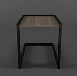 Столик журнальний кавовий в стилі Лофт 500х400х450 ЖС41, фото 2