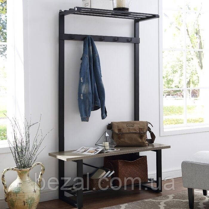 Вішалка для одягу в стилі Лофт 1800х1200х400мм ВШ72, фото 1