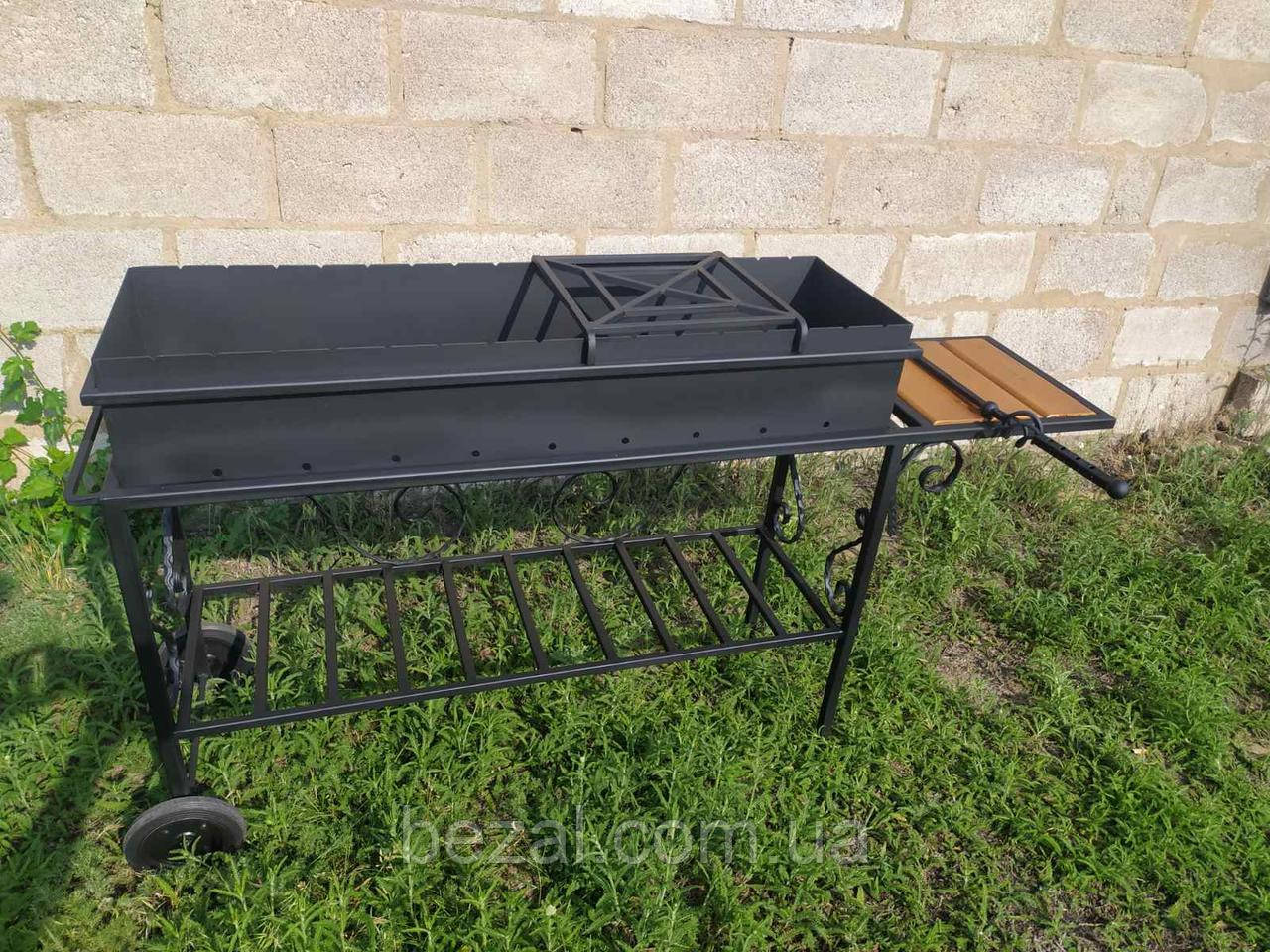 Мангал кований на колесах М32, фото 1