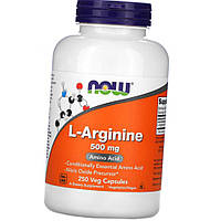 Аргинин NOW Arginine 500 мг 250 капс