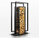 Дровниця з металу в стилі Лофт 800х300х1600 ДК11, фото 4