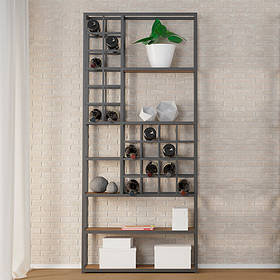 Стелаж винний в стилі Лофт 1800х800х250 СТЖ229