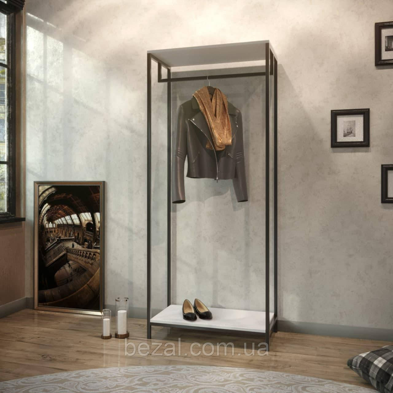 Вішалка стійка для одягу в стилі Лофт 1800х800х400мм ВШ152, фото 1