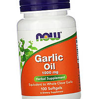 Масло часнику NOW Garlic Oil 1500 мг 100 гел капс