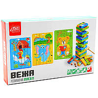 Настільна гра Вежа - пазли (Дженга, Джанга, Башня, Jenga, Vega) Fun Game (55632)