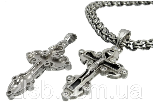 Срібний хрестик 1034кр.  1034кр, фото 1