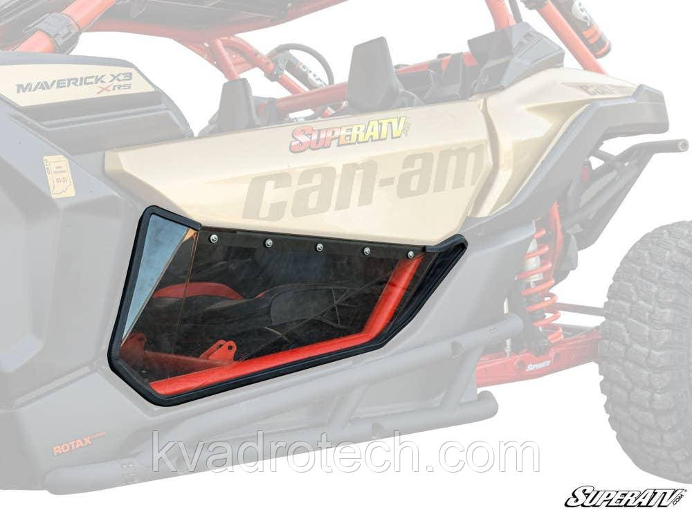 Прозорі нижні половинки дверей CAN-AM MAVERICK X3