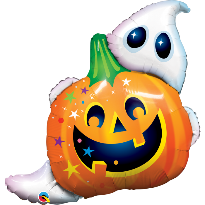 Q 33" Halloween Jack & Ghost - Тиква з приведенням фольгована фігура Галовін - В УП