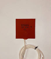 Предпусковой подогреватель двигателя Киново 12В, 100Вт, 100х100x7мм, термостат 90 градусов