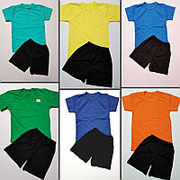 Комплект детский спортивный футболка+ шорты для сада и школы 140-146