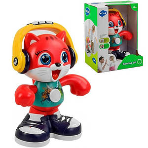 Розвиваюча іграшка для малюків Hola E 721 Інтерактивний танцюючий співаючий говорить музичний кіт для дітей