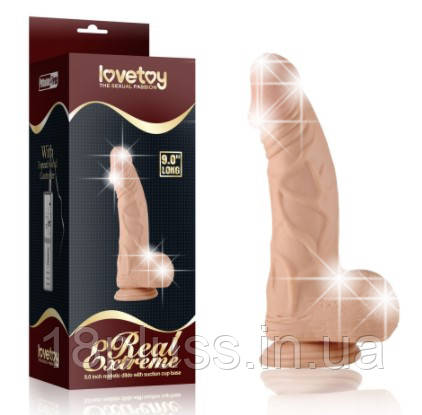 Фалоімітатор з мошонкою Real Extreme Dildo 9", фото 1
