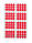 Крос тейп (Cross Tape), тип А, лист 99 мм x 64 мм, 8 отворів, різном. кольори, фото 5