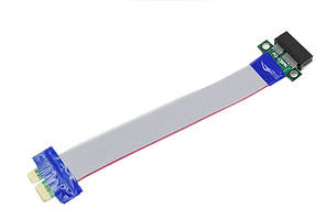 Райзер гнучкий PCI-E 1x to 1x довжина 19 см шлейф перехідник