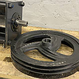Подрібнювач гілок, дробилка + інерційний маховик, шків 18 кг. (різальний модуль до 60 мм), фото 3