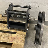 Подрібнювач гілок, дробилка + інерційний маховик, шків 18 кг. (різальний модуль до 60 мм), фото 2
