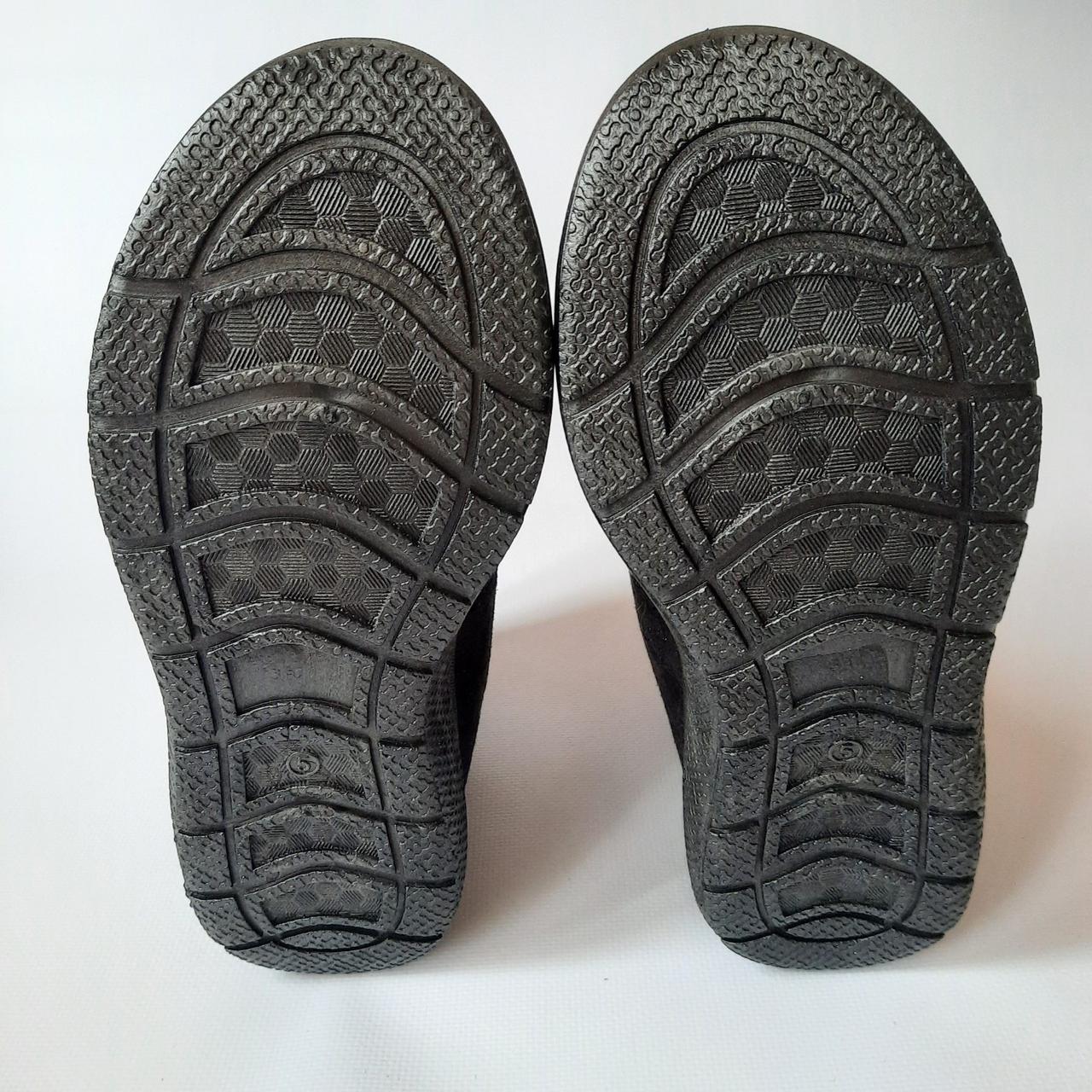 Женские зимние ботинки черные на липучке Alaska, замшевые сапоги утепленные мехом, термоботинки - фото 10 - id-p1493708661