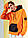 Худі оверсайз Пушка Вогонь Grid XS помаранчеве спортивна толстовка вільного крою. Чоловічі толстовки та реглани, фото 3