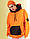 Худі оверсайз Пушка Вогонь Grid S помаранчеве спортивна толстовка вільного крою. Чоловічі толстовки та реглани, фото 10
