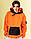 Худі оверсайз Пушка Вогонь Grid XL помаранчеве спортивна толстовка вільного крою. Чоловічі толстовки та реглани, фото 2