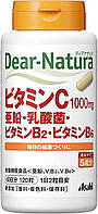 Asahi Dear Natura витамин C 1000 мг, цинк, лактобатерии, витамины B2, B6, 120 капсул