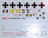 Пластикова модель 1/72 AZ model 7698 німецький винищувач Messerschmitt Bf 109E-1 „JG.27“, фото 4