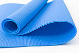 Килимок для фітнесу, йоги і спорту (каремат, спортивний мат) FitUp Lite Mini 5мм (F-00015) Синій, фото 2