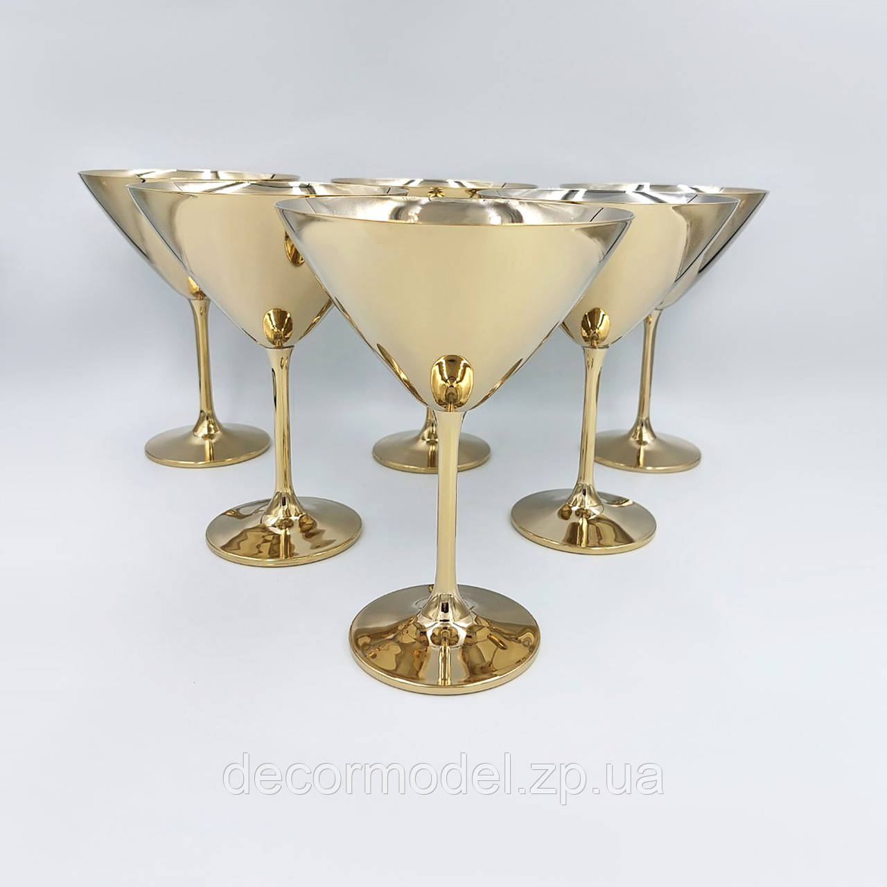 Келихи для мартіні Bohemia Gastro (Colibri) 280 мл 6 шт золото