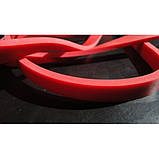 Еспандер гумовий спортивний (гумка для фітнесу, підтягування, турніка) 208х1.3см Profi (MS 1844) Червоний, фото 2
